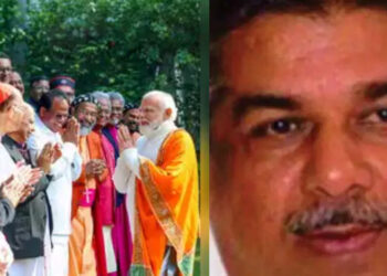1)  PM meets high priests

2) Saji Cheriyan