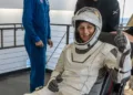 TOPSHOT - This photo provided by NASA shows NASA astronaut Suni Williams being helped out of a SpaceX Dragon spacecraft on board the SpaceX recovery ship MEGAN after he, NASA astronauts Suni Williams, Butch Wilmore, and Roscosmos cosmonaut Aleksandr Gorbunov landed in the water off the coast of Tallahassee, Florida, on March 18, 2025. (Photo by Keegan Barber / NASA / AFP) / RESTRICTED TO EDITORIAL USE - MANDATORY CREDIT "AFP PHOTO / NASA / Keegan Barber" - NO MARKETING NO ADVERTISING CAMPAIGNS - DISTRIBUTED AS A SERVICE TO CLIENTS