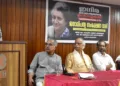 ജനാധിപത്യ സംരക്ഷണ വേദി എറണാകുളം ബിടിഎച്ചില്‍ സംഘടിപ്പിച്ച അടിയന്ത രാവസ്ഥയുടെ 51-ാം വാര്‍ഷിക ആചരണ പരിപാടി അഡ്വ. കെ. രാംകുമാര്‍ ഉദ്ഘാടനം ചെയ്യുന്നു. ഇ.എന്‍. നന്ദകുമാര്‍, കെ.ജി. വേണുഗോപാല്‍, ടി. സതീശന്‍, കു മ്മനം രാജശേഖരന്‍, വടയാര്‍ സുനില്‍ സമീപം.