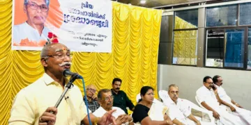 രാഷ്ട്രീയ സ്വയംസേവക സംഘം കായംകുളം ഖണ്ഡ് സഹസംഘചാലക് ആയിരുന്ന ഗോപാൽജിയുടെ അനുസ്മരണയോഗത്തിൽ സീമാജാഗരൺ മഞ്ച്
അഖില ഭാരതീയ സംരക്ഷക് എ. ഗോപാലകൃഷ്ണൻ സംസാരിക്കുന്നു.
