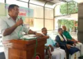 ആലുവ അദ്വൈതാശ്രമത്തിൽ നടന്ന ഭാരതീയ കിസാൻ സംഘ് സം സ്ഥാനനേതൃയോഗം ദേശീയ സമിതി അംഗം ഈ. നാരായണൻകുട്ടി ഉദ്ഘാടനം ചെയ്യുന്നു.